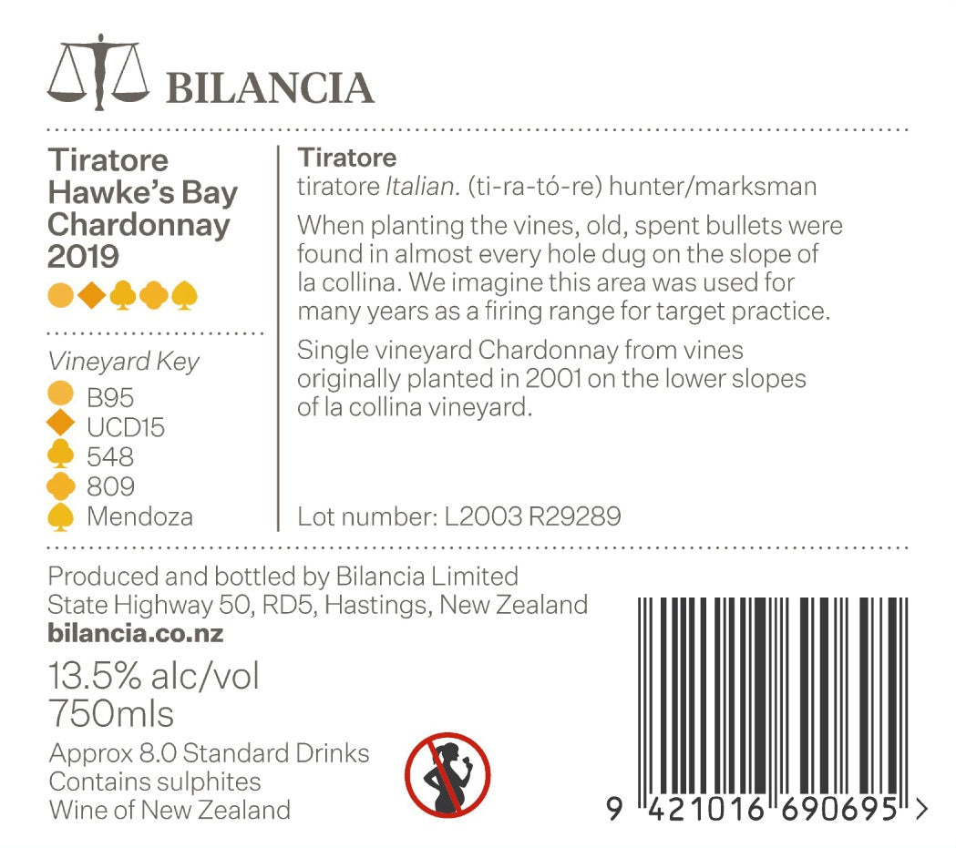 2019 Tiratore Chardonnay