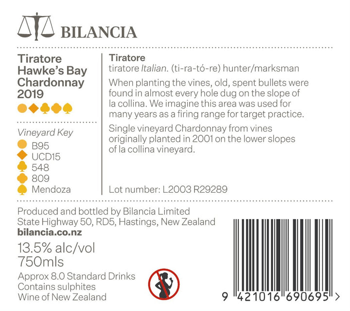 2019 Tiratore Chardonnay