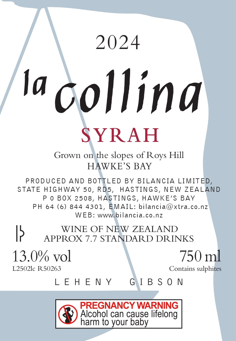 2024 la collina Syrah